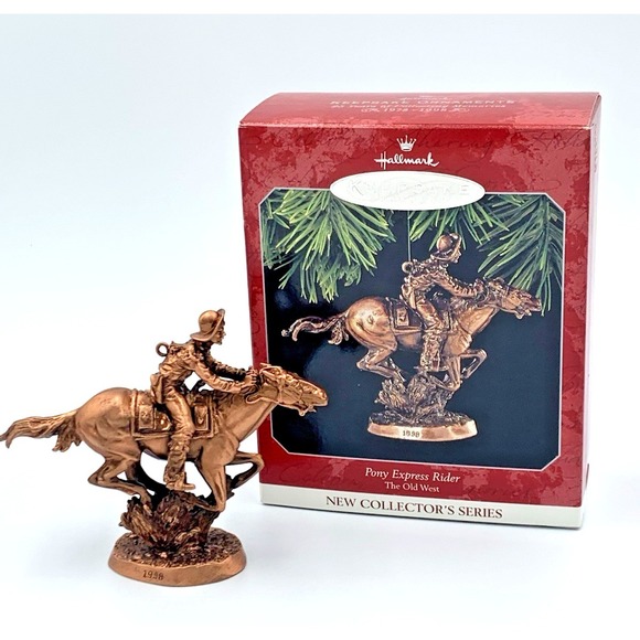 Hallmark Other - 1998 Pony Express Rider #1 in Series The‎ Old West Hallmark Keepsake Ornament
